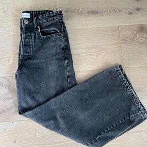 Zara Wide Leg Black Jeans